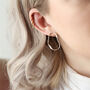 Wavy Organic Shape Drop Stud Earrings, thumbnail 6 of 8