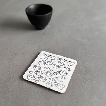 Tea Coaster – David Shrigley Funny Art Gift For Tea Lovers, 2 of 5