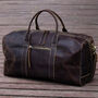 Genuine Leather Duffel Travel Bag, thumbnail 1 of 7