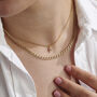 Double Curb Chain Necklace, thumbnail 3 of 4