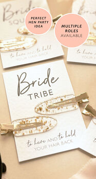 Hen Do Hair Gold And Silver Clips Hen Party Favour Party Bag Filler, 9 of 10