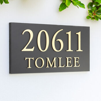 Personalised Large House Sign Three Lettering Colour Options, 4 of 8