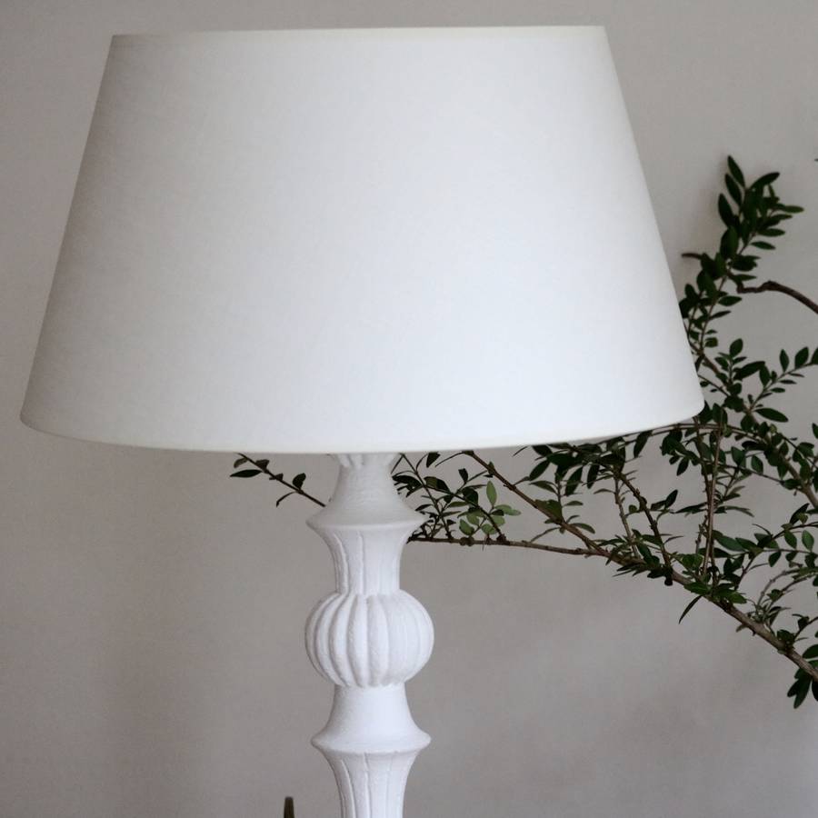 French White Wooden Table Lamp By Victoria Jill | notonthehighstreet.com