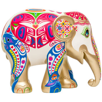 'Love Wild Love Free' Hand Painted Elephant, 10 of 12