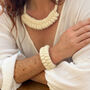 Macrame Kit, Rope Jewellery, Sky Blue, Pink And White, thumbnail 3 of 10