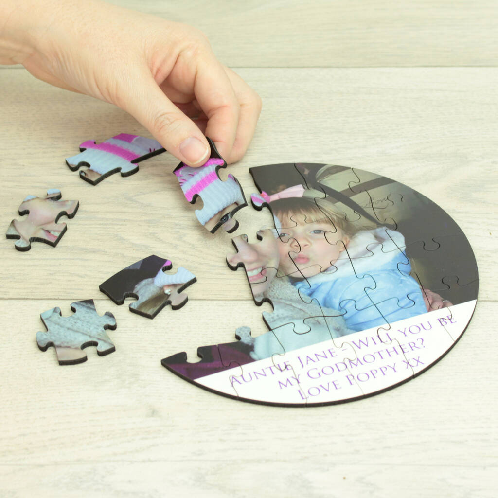 25 Piece Will You Be My Godparent Photo Puzzle, 1 of 7