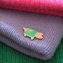 Pig In A Blanket Enamel Pin, thumbnail 4 of 12