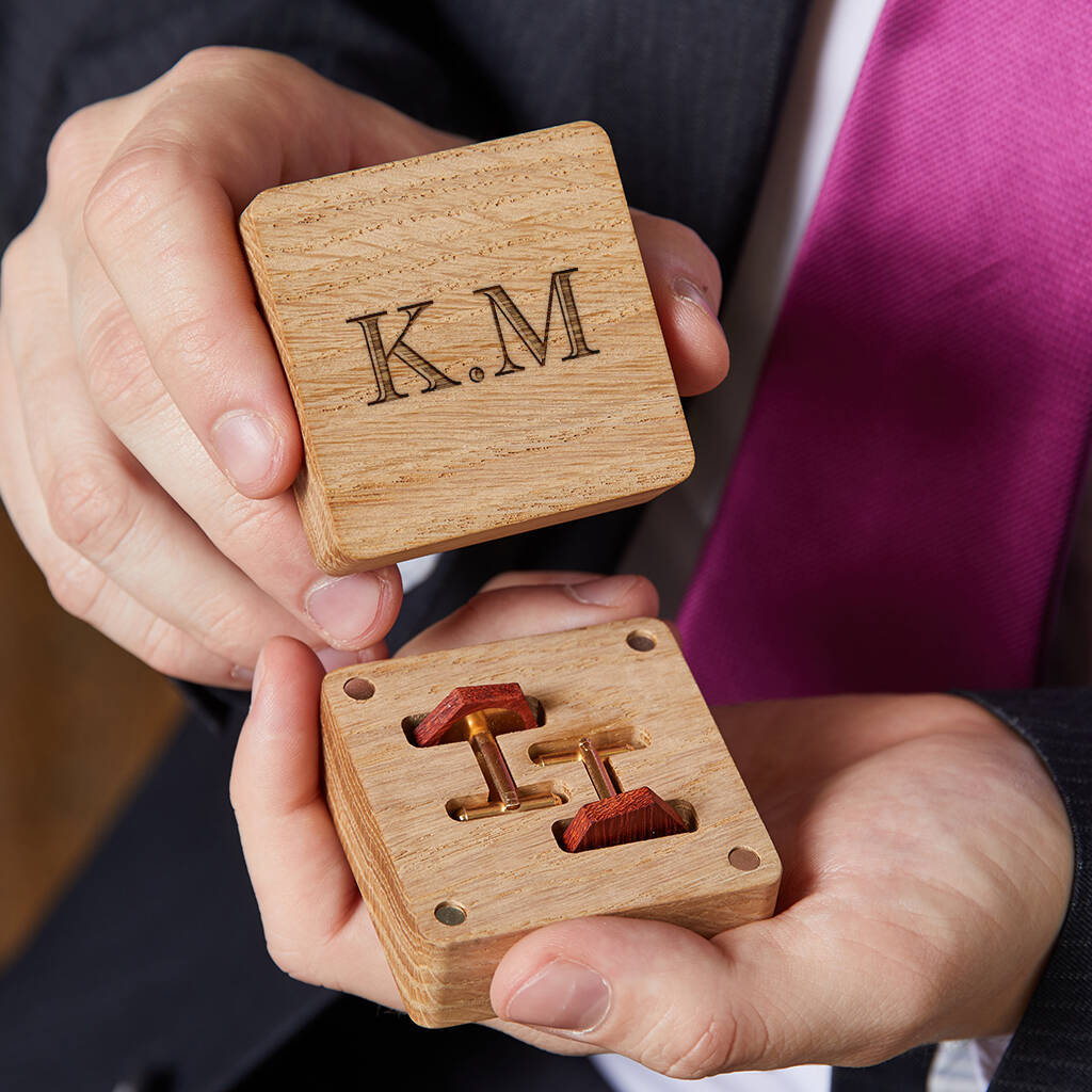 Image of Personalised Initials Cufflink Gift Set