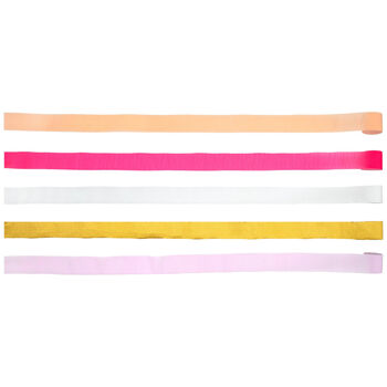 Pink Crepe Paper Streamers X Five, 2 of 5