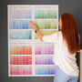 Paint Chip Colour Swatch Wall Planner 2026, thumbnail 11 of 12