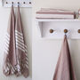 Personalised Salmon Cotton Beach And Bath Towel, thumbnail 3 of 6
