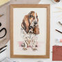 Original Hand Painted Watercolour Dog Portrait | Custom Pet Portrait From Photo, thumbnail 1 of 11