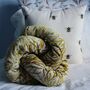 Handmade Repurposed Fabric Bumble Bee Cushion, thumbnail 5 of 6
