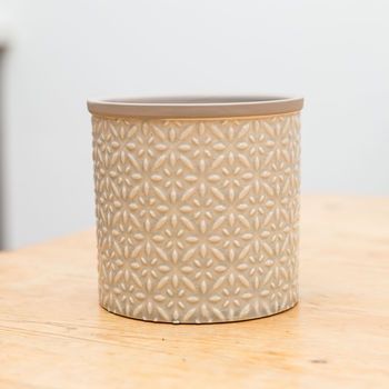 Grey Moroccan Style Indoor Plant Pot, 2 of 2
