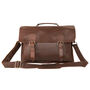 Personalised Leather Classic Messenger Satchel, thumbnail 3 of 12