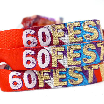 60 Fest 60th Birthday Party Festival Wristbands 60, 4 of 4