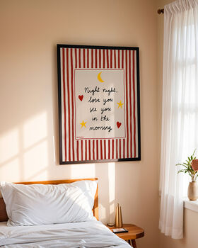 Night Night, Love You Nursery Print, 11 of 11