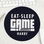 Personalised Games Black Mouse Mat, thumbnail 1 of 2