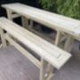 Bar Style Dining Table And Benches Treated, thumbnail 8 of 12