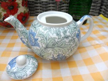 Two Cup Teapot In William Morris Anemone Design, 6 of 8