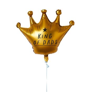 Gold Crown 'King Of Dads' 35' Foil Balloon, 2 of 2