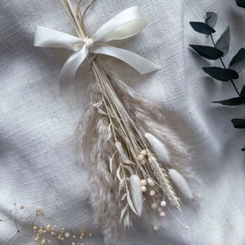 White Pampas Grass Christmas Decoration, 2 of 2