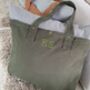Personalised Large Soft Washed Look Cotton Canvas Tote Bag, thumbnail 2 of 5