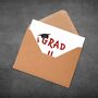 Grad U Ate Card – Funny Graduation Pun Card, thumbnail 2 of 7