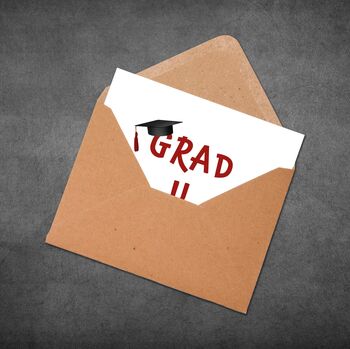 Grad U Ate Card – Funny Graduation Pun Card, 2 of 7