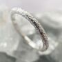 Textured Recycled Silver Stacking Ring, thumbnail 8 of 8