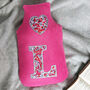 Liberty Initial Hot Water Bottle Cover, thumbnail 4 of 7