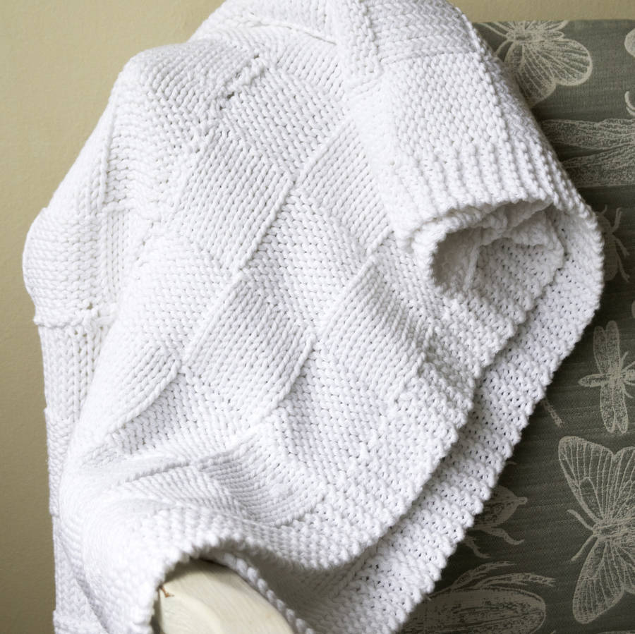 Baby Blanket Knitting Kit: 100% Cotton By Sproglets Kits ...