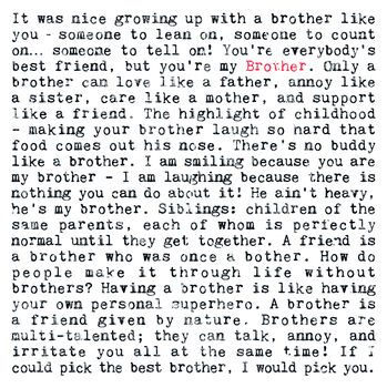 Brother Quotes Mug; Brother Birthday Gift, 2 of 5