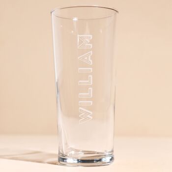 Personalised Bold Name Pint Glass, 3 of 4