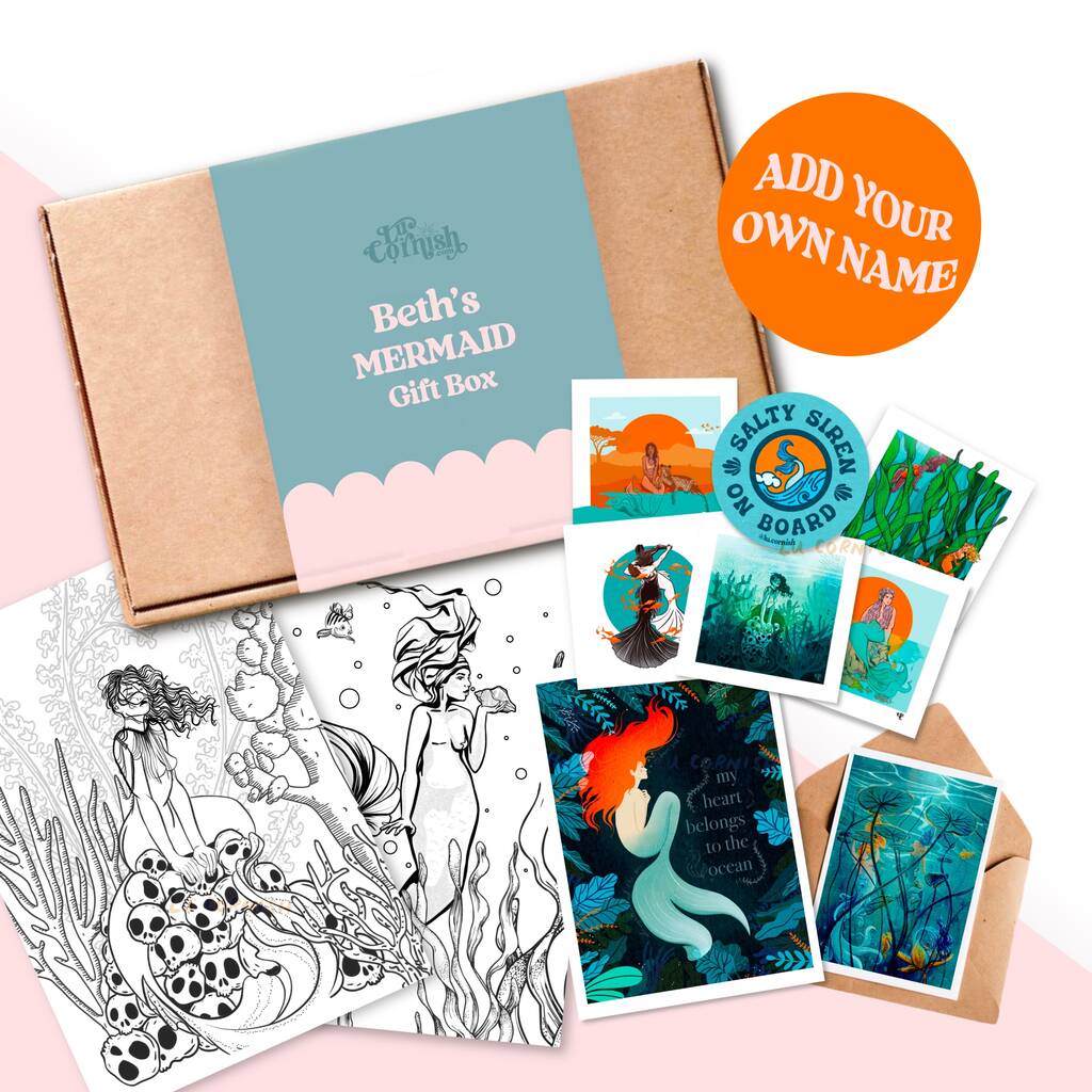 Personalised Mermaid Letterbox Gift Set, 1 of 9