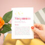 Personalised Stepmum Definition Card, thumbnail 3 of 8