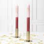 Handmade Pink And White Dipped Glitter Candlesticks Pair, thumbnail 1 of 2