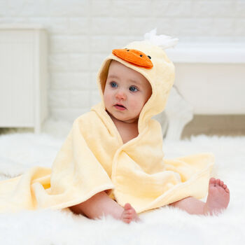 Personalised Cuddly Duck Baby Towel, 8 of 8
