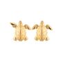 18ct Gold Turtle Stud Earrings, thumbnail 2 of 3