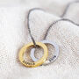 Men's Personalised Hoop Pendant Necklace, thumbnail 6 of 7