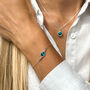 December Birthstone Crystal Jewellery Set, Sterling Silver Bracelet And Necklace, thumbnail 1 of 8
