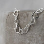 Sterling Silver Small Heart Chain Bracelet, thumbnail 2 of 3