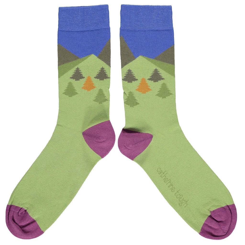Men's Organic Cotton Patterned Socks By catherine tough