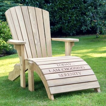Personalised Wooden Lounger Chair, 5 of 5