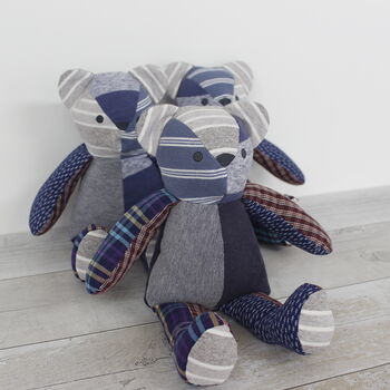 Memory Bear Keepsake Made From A Loved Ones Clothes, 9 of 9