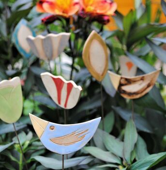 Birds Personalised Garden Pot Stakes, 4 of 9