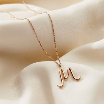 Large Organic Initial Necklace, 9 of 12