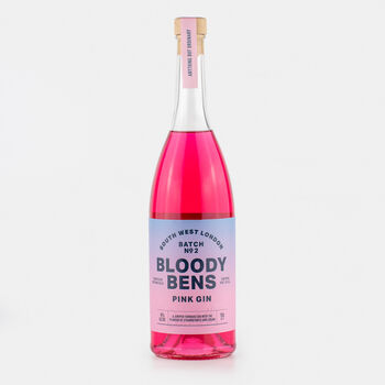 Bloody Bens 70cl Pink Gin And Mallorca Beach Bag, 2 of 3