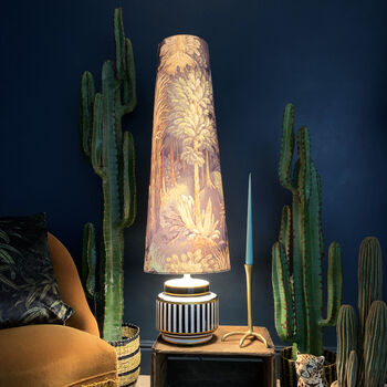 Enchanted Wood Cinnamon Oversized Cone Lampshades, 2 of 3