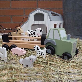 Personalised Farm Tractor And Trailer, 2 of 4